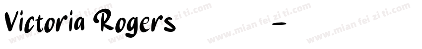 Victoria Rogers奢华衬线字体字体转换